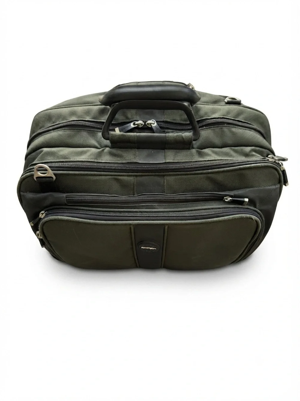 Rolling Carry-On Travel Bag for Men - Olive Green